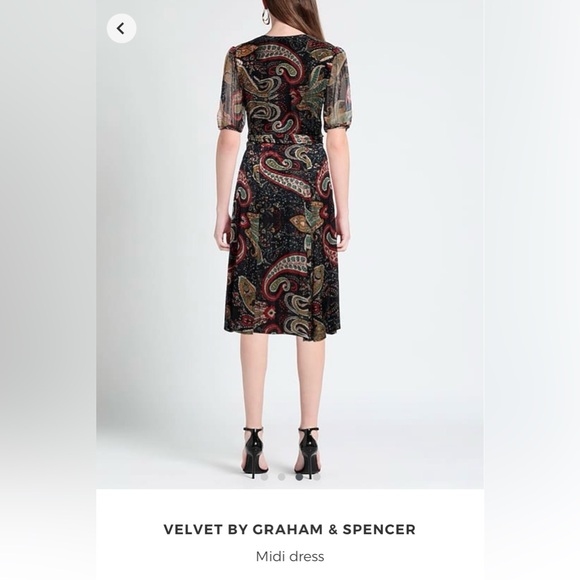 Velvet by Graham & Spencer wrap dress large - Picture 5 of 10